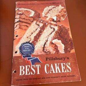 Vintage Pillsbury Best Cakes Recipe Booklet Ann Pillsbury Bake-Off Mid-Century